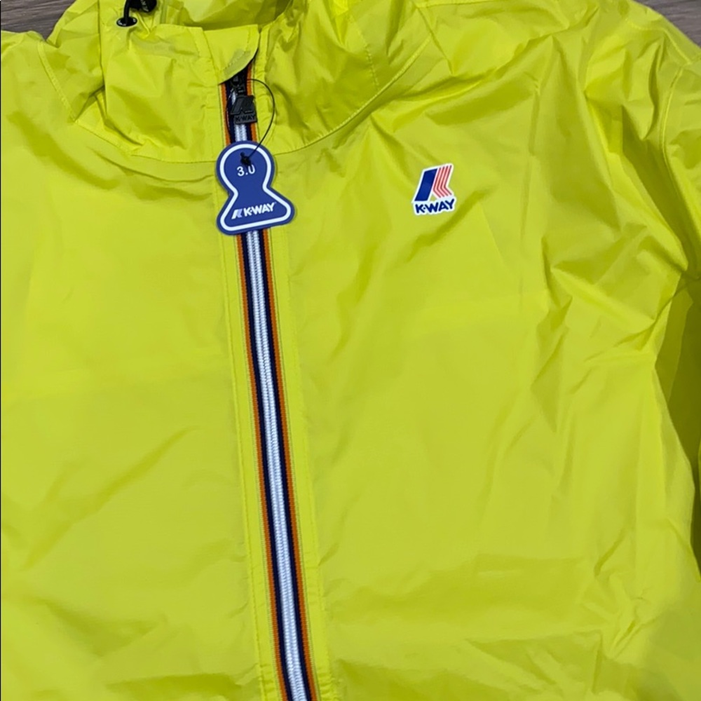 K-Way yellow jacket rain jacket size 3X - Picture 2 of 4